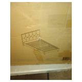 Poundex Upholstered Platform Bed, Twin Poundex Upholstered Platform Bed, Twin