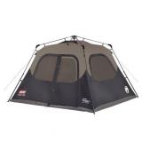 Coleman 6-Person Cabin Camping Tent with Instant Setup, 1 Room, Gray Coleman 6-Person Cabin Camping Tent with Instant Setup, 1 Room, Gray
