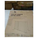 Summer Top of Stairs Simple to Secure Metal Gate Summer Top of Stairs Simple to Secure Metal Gate
