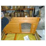 TRIXIE Pet Products Natura Classic Dog House, Flat Hinged Roof, Adjustable Legs, Brown, Small-Medium TRIXIE Pet Products Natura Classic Dog House, Flat Hinged Roof, Adjustable Legs, Brown, Small-Medium