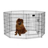 Midwest 36" Black Exercise Pen with Door Midwest 36" Black Exercise Pen with Door