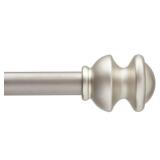 Kenney Kendall 5/8" Standard Decorative Window Curtain Rod, 48-86", Brushed Nickel Kenney Kendall 5/8" Standard Decorative Window Curtain Rod, 48-86", Brushed Nickel