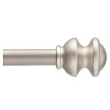 Kenney Kendall 5/8" Standard Decorative Window Curtain Rod, 48-86", Brushed Nickel Kenney Kendall 5/8" Standard Decorative Window Curtain Rod, 48-86", Brushed Nickel