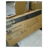 36" Range Hood, 7" Round Ducted Only, 190 CFM 36" Range Hood, 7" Round Ducted Only, 190 CFM