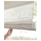 CHICOLOGY Roman Shades for Windows , Roman Window Shades , Roman Shades , Window Treatments , Window Shades for Home , Window Shade , 31" W X 64" H , Pacific White (Semi-Sheer/Light Filtering) CHICOLOGY Roman Shades for Windows , Roman Window Shades , Roman Shades , Window Treatments , Window Shades for Home , Window Shade , 31" W X 64" H , Pacific White (Semi-Sheer/Light Filtering)