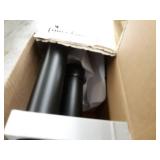 Kenney KN90001 Weaver Outdoor Window Curtain Rod, 72-144", Black Kenney KN90001 Weaver Outdoor Window Curtain Rod, 72-144", Black