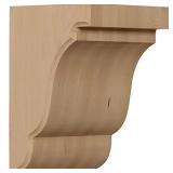 Ekena Millwork BKTW05X05X08BERW 5 1/4-Inch W by 5-Inch D by 7 1/2-Inch H Bedford Bracket, Rubber Wood Ekena Millwork BKTW05X05X08BERW 5 1/4-Inch W by 5-Inch D by 7 1/2-Inch H Bedford Bracket, Rubber Wood