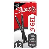 Sharpie S-Gel, Gel Pens, Medium Point (0.7mm), Black Ink Gel Pen Sharpie S-Gel, Gel Pens, Medium Point (0.7mm), Black Ink Gel Pen
