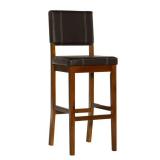 Milano Padded Barstool Upholstered Seat & Back Brown - Linon Milano Padded Barstool Upholstered Seat & Back Brown - Linon