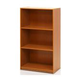 (Set of 2) Furinno Basic 3-Tier Bookcase Storage Shelves, Multiple Colors (Set of 2) Furinno Basic 3-Tier Bookcase Storage Shelves, Multiple Colors
