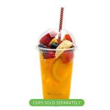 LIDS ONLY: 100-CT Disposable Clear Dome Lids for Basic Nature Cold Drinking Cup: Perfect for Juice Shops, Delis, & Takeout - Compostable and Biodegradable PLA Plastic Cup Lids - Restaurantware LIDS ONLY: 100-CT Disposable Clear Dome Lids for Basic Nature Cold Drinking Cup: Perfect for Juice Shops, Delis, & Takeout - Compostable and Biodegradable PLA Plastic Cup Lids - Restaurantware