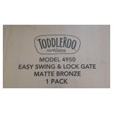 Toddleroo by North States 47.85" Wide Easy Swing & Lock Baby Gate: Ideal for Wider Areas and stairways. Hardware Mount. Fits Openings 28.68" - 47.85" Wide (31" Tall, Matte Bronze) Toddleroo by North States 47.85" Wide Easy Swing & Lock Baby Gate: Ideal for Wider Areas and stairways. Hardware Mount. Fits Openings 28.68" - 47.85" Wide (31" Tall, Matte Bronze)