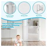 Retractable Baby Gate Safety Fence,Mesh Safety Gate for Babies and Pets,Extra Wide Safety Baby Gate 34.6" Tall,Extends to 59", Pet Dog Gate for Doorways, Stairs,Hallways,Indoor/Outdoor, White Retractable Baby Gate Safety Fence,Mesh Safety Gate for Babies and Pets,Extra Wide Safety Baby Gate 34.6" Tall,Extends to 59", Pet Dog Gate for Doorways, Stairs,Hallways,Indoor/Outdoor, White