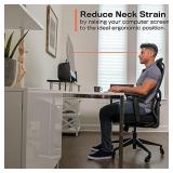 Large Dual Monitor Stand for Computer Screens, Bamboo Riser Supports Monitors, Printers, Laptops or TVs up to 100lbs, Perfect Shelf Organizer for Office Desk Accessories & TV Stands, Black Large Dual Monitor Stand for Computer Screens, Bamboo Riser Supports Monitors, Printers, Laptops or TVs up to 100lbs, Perfect Shelf Organizer for Office Desk Accessories & TV Stands, Black