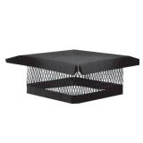 Master Flow 13 in. x 13 in. Galvanized Steel Fixed Chimney Cap in Black Master Flow 13 in. x 13 in. Galvanized Steel Fixed Chimney Cap in Black