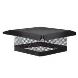 Master Flow 13 in. x 13 in. Galvanized Steel Fixed Chimney Cap in Black Master Flow 13 in. x 13 in. Galvanized Steel Fixed Chimney Cap in Black
