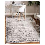 Unique Loom Sofia Collection Traditional Vintage Gray Area Rug Unique Loom Sofia Collection Traditional Vintage Gray Area Rug