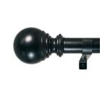 Decopolitan 1-Inch Ball Telescoping Curtain Rod Set, 72 to 144-Inch, Black Decopolitan 1-Inch Ball Telescoping Curtain Rod Set, 72 to 144-Inch, Black