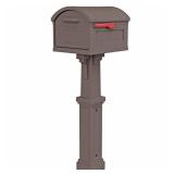 Gibraltar Mailboxes Grand Haven Extra Large, Plastic, Mailbox and Post Combo, Mocha, GHC40M01 Gibraltar Mailboxes Grand Haven Extra Large, Plastic, Mailbox and Post Combo, Mocha, GHC40M01