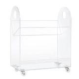 Babyletto Presto Acrylic Bookcase and Cart - Clear Babyletto Presto Acrylic Bookcase and Cart - Clear