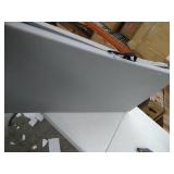 COSCO XL 38.5" Fold-in-Half Card Table w/ Handle, Gray, Indoor & Outdoor, Wheelchair Accessible COSCO XL 38.5" Fold-in-Half Card Table w/ Handle, Gray, Indoor & Outdoor, Wheelchair Accessible