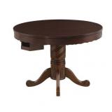 Turk 3-in-1 Round Pedestal Game Table Tobacco Turk 3-in-1 Round Pedestal Game Table Tobacco