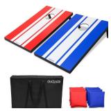 GoSports - Classic Cornhole Bean Bag Lawn Game - Red & Blue GoSports - Classic Cornhole Bean Bag Lawn Game - Red & Blue