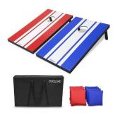 GoSports - Classic Cornhole Bean Bag Lawn Game - Red & Blue GoSports - Classic Cornhole Bean Bag Lawn Game - Red & Blue