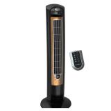 Lasko 42" Wind Curve 3-Speed Tower Fan with Fresh Air Ionizer and Remote, T42950, Black/Woodgrain Lasko 42" Wind Curve 3-Speed Tower Fan with Fresh Air Ionizer and Remote, T42950, Black/Woodgrain