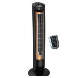 Lasko 42" Wind Curve 3-Speed Tower Fan with Fresh Air Ionizer and Remote, T42950, Black/Woodgrain Lasko 42" Wind Curve 3-Speed Tower Fan with Fresh Air Ionizer and Remote, T42950, Black/Woodgrain