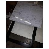 Linon Tray Table Set, 15.75"D x 18.9"W x 26.38"H, White Linon Tray Table Set, 15.75"D x 18.9"W x 26.38"H, White