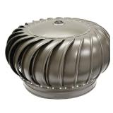 Master Flow 14 in. Aluminum Internally Braced Turbine Head in Weathered Wood, Weatherwood Master Flow 14 in. Aluminum Internally Braced Turbine Head in Weathered Wood, Weatherwood