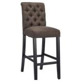 Canglong Tufted Kitchen counter bar stool black Canglong Tufted Kitchen counter bar stool black