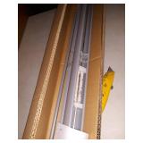 Chicology Gray Cordless Room Darkening Vinyl Mini Blind with 1 in. Slats 35 in. W x 36 in. L, Gray (Commercial Grade)