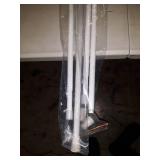 Kenney Rogers 5/8" Twist & Fit No Tools Tension Window Curtain Rod, 48-84", White