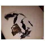 Decorative Scary Bats Wall Decal Wall Sticker, Halloween Eve Decor Home Window Decoration Set, 28 pcs, Black, Halloween Party $24.99