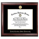 Campus Images NC992GED "North Carolina State University Embossed Diploma" Frame, 11" x 14", Gold