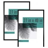 MCS Industries Studio Gallery Frames, 27x40 in, Black Woodgrain, 2 Count