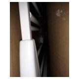 Munchkin Easy Close Pressure Mounted Baby Gate for Stairs, Hallways and Doors, Walk Through with Door, Metal, White