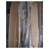 Epworth French Country Wooden Barstools with Upholstered Seating, Beige and Natural