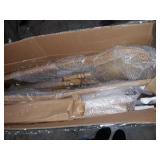 Epworth French Country Wooden Barstools with Upholstered Seating, Beige and Natural