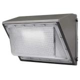 LED Wall Pack with Dusk-to-Dawn Photocell, 60W Waterproof Outdoor Commercial Lighting Fixture,