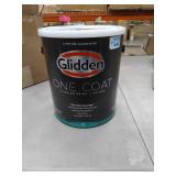 PPG Glidden GLOIN10WB01 1 Coat Interior Latex Flat White Pastel Base Paint - 1 Gallon