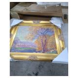 Claude Monet View of Salis in ornate Gold Frame 20" x 24"