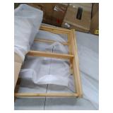 mDesign Tall Vertical Bamboo Foldable Laundry Drying Rack - Compact, Portable and Collapsible for Storage - Large Capacity for Laundry Room - Natural