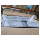 Roundhill Furniture Habit Solid Wood Tufted Parsons Dining Chair, Gray, Set of 2