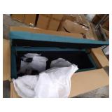 Christopher Knight Home Harper Fabric Storage Ottoman, Teal