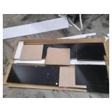 Hodedah HID25 BLACK Five Shelf Bookcase - Black