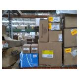 Zebra Thermal Printer rolls 8 boxes, Eli Lilly Bolt Body Upper 4 boxes,Air Handler filters, Napa filters, Nibco elbows,