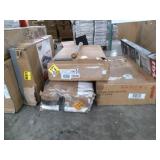 Baby gates ,Toddler Bed,Black metal chair, Tamper, ceiling storage unit, Folding tent, Fender flares and Black dependable cleaners bags